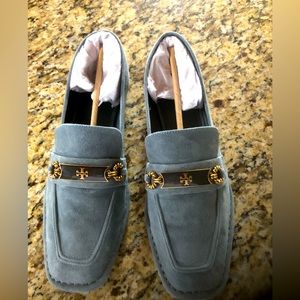 Tory Burch Rainwater Perrine suede loafer. 8.5